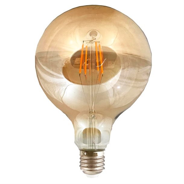 4W Dekorativ globe 95 i klassisk design - Filament LED pære 360-400 lumen #KRY011160  